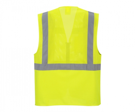portwest uc496 gallery1 madrid executive hi vis mesh vest
