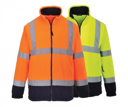 orange hi vis fleece jacket