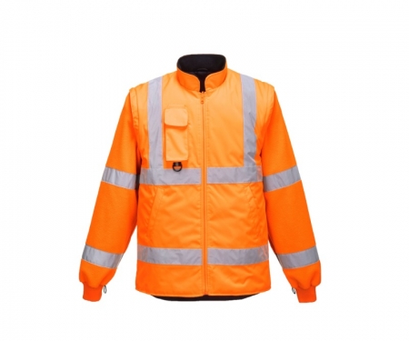 Portwest Urt27 High Visibility 7 In 1 Traffic Jacket Ris 4
