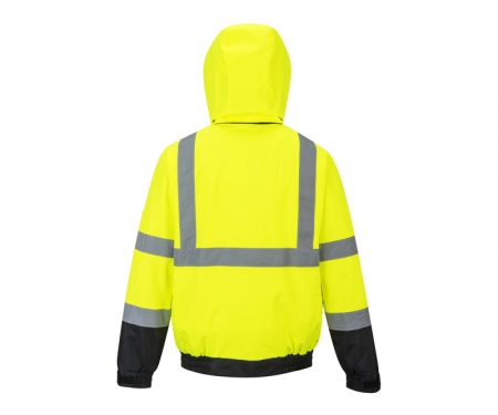 portwest us364 gallery2 hi vis 2 in 1 bomber jacket lined