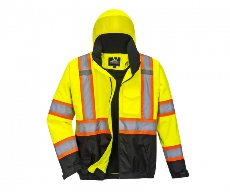 portwest us368 gallery3 hi vis bomber jacket reflective tape portwest us368 gallery3 hi vis bomber jacket reflective tape
