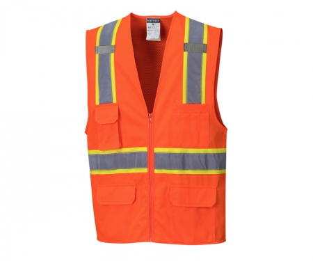 portwest us372or lightweight hi vis safety vest