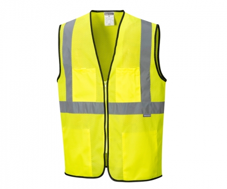 portwest us380oyl tampa hi vis mesh vest portwest us380oyl tampa hi vis mesh vest