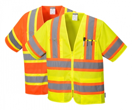 portwest us383group hi vis short sleeve safety vest portwest us383group hi vis short sleeve safety vest