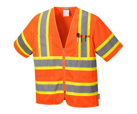 portwest us383or hi vis short sleeve safety vest portwest us383or hi vis short sleeve safety vest