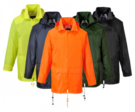 Portwest Classic Rain Jacket US440 Polyester Raincoat