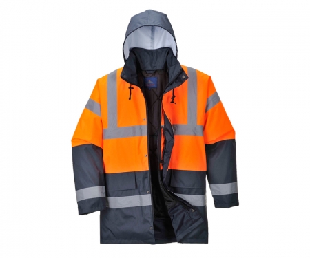 portwest us467orn hi vis two tone traffic jacket portwest us467orn hi vis two tone traffic jacket