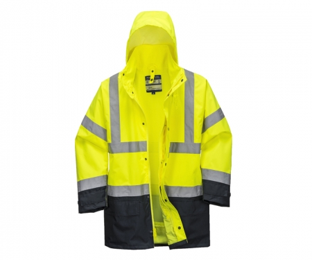 portwest us768ylbl hi vis 5in1 executive jacket portwest us768ylbl hi vis 5in1 executive jacket