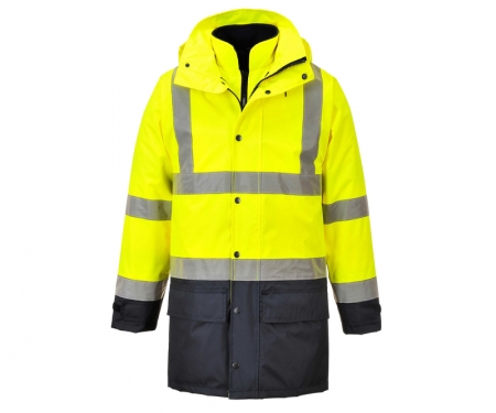 portwest us768ylnv hi vis 5in1 executive jacket portwest us768ylnv hi vis 5in1 executive jacket