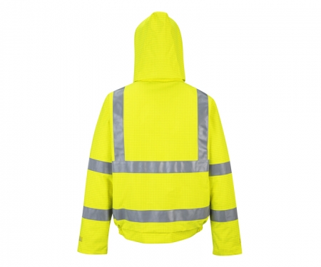 hi vis bomber jacket with hood