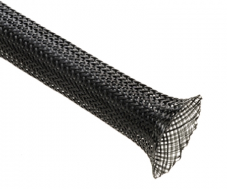 Ryton high temperature braided sleeving, Black