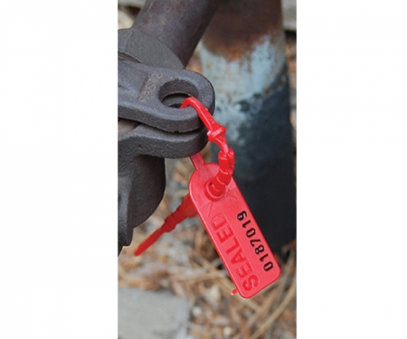 Red seal tie used for security purposes Red seal tie used for security purposes