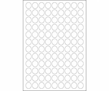 Removable Circle Laser Labels