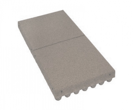 gray rubber rooftop paver tile