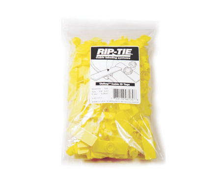 Rip Tie Unitag Cable Labels 1000 Yellow Rip Tie Unitag Cable Labels 1000 Yellow