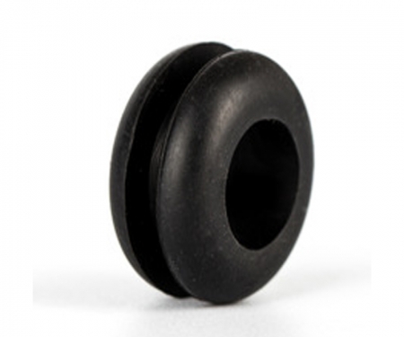 Import 8" x 2" Black Rubber Wheel with 1/2" ID 600# Cap. 1/2" ID 