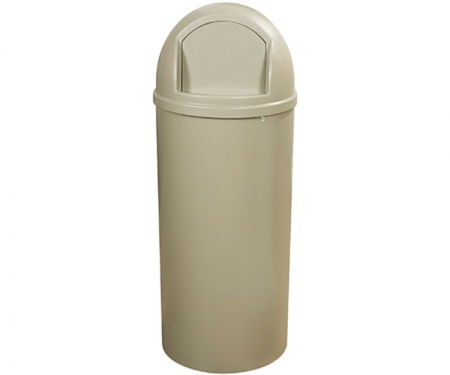 Rubbermaid Domed Trash Can Beige Rubbermaid Domed Trash Can Beige