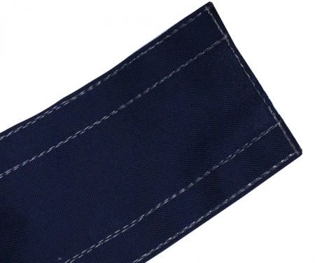 Blue on carpet fabric cord protector Blue on carpet fabric cord protector