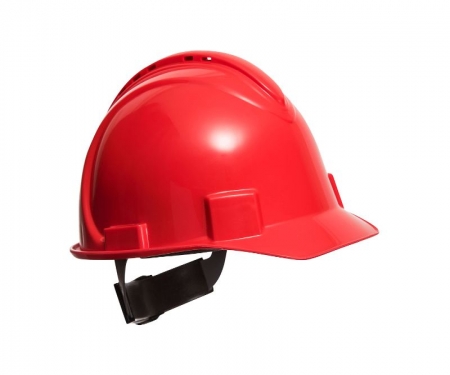 Safety Pro Vented Hard Hat Red 1