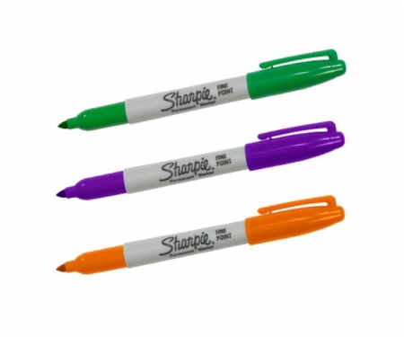 Sharpie Fine Point Permanent Markers Black 12/Case Mk301bk