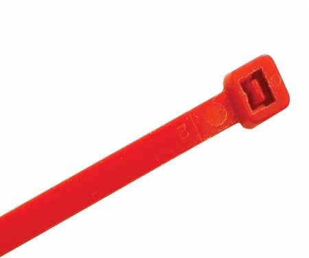 Red clearance cable ties