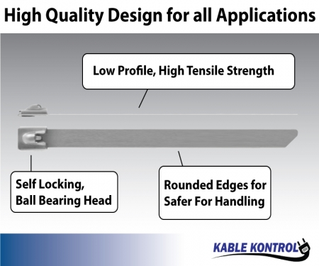 stainless steel cable ties design slide