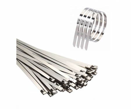 China Stainless Steel Banding Strapping Narrow Band SUS 304 Cable Tie use  with Buckle Clips for Cables and Pipes factory and suppliers