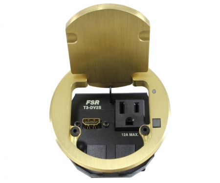 FSR t3-dv2s-1b-brass 3.5 inch table box round FSR t3-dv2s-1b-brass 3.5 inch table box round