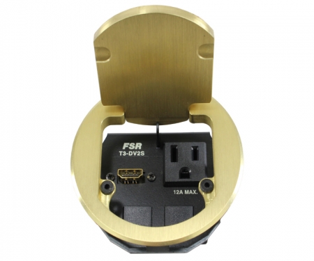 FSR t3-dv2s-brass 3.5 inch table box round FSR t3-dv2s-brass 3.5 inch table box round