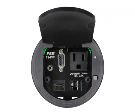 t3-pc-1d table boxes fsr 1 button round black