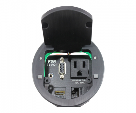 t3-pc-1d table boxes fsr 2 button round black