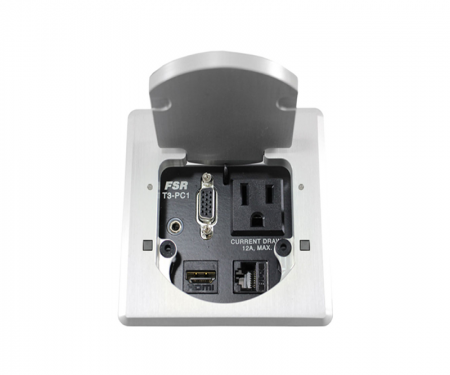 t3-pc-1d table boxes fsr 2 button square aluminum