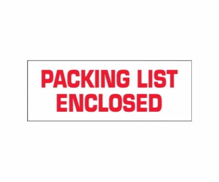 Tape Logic Pre Print Packing List