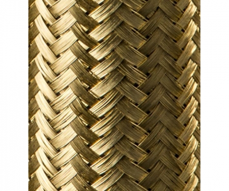 Techflex Brass Braid Closeup Techflex Brass Braid Closeup