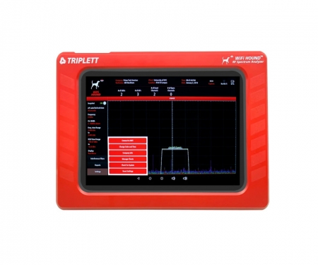 triplett wifi hound spectrum analyser in use with wifi triplett wifi hound spectrum analyser in use with wifi