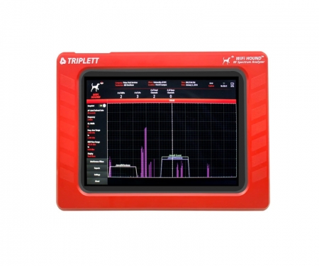 triplett wifi hound spectrum analyser in use view triplett wifi hound spectrum analyser in use view