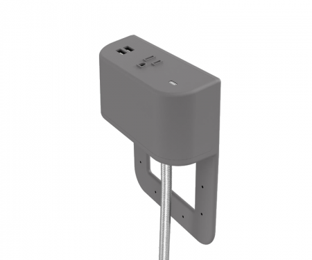 Tully in furniture charging hub 2 inch tail storm plastic with silver braided cord Tully in furniture charging hub 2 inch tail storm plastic with silver braided cord