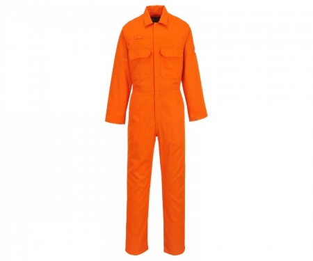  Durable orange safety coverall