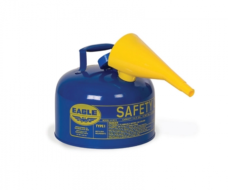 ui-20-fsb eagle safety can with funnel type 1 kerosene can 2 gallon blue ui-20-fsb eagle safety can with funnel type 1 kerosene can 2 gallon blue