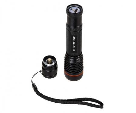 Usb Recharge Flashlight Black