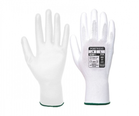 Vending Pu Palm Gloves White Vending Pu Palm Gloves White