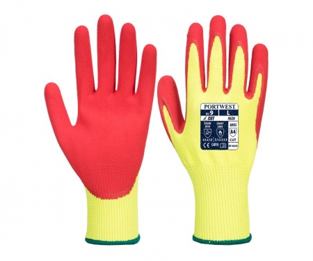 Portwest A626 Vis-Tex  Hi Vis HR Cut Gloves Portwest A626 Vis-Tex  Hi Vis HR Cut Gloves