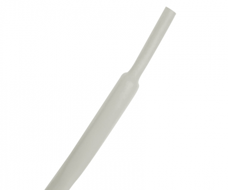 1/8 Inch (3.1mm) White 2:1 Heat Shrink Tubing - Polyolefin (1 Foot Length)