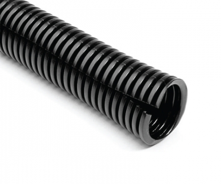 Kable Kontrol® Convoluted Black Split Wire Loom Tubing - 1/4 to 3-1/2  Diameter