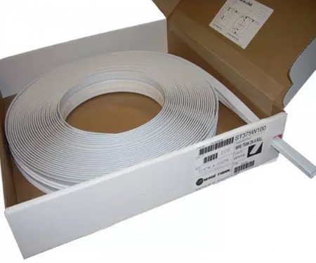 Wire Raceway Channel, White Plastic, 5-Ft.