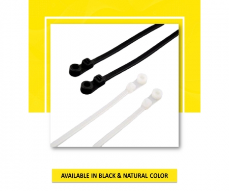 Details about   Mount Head Cable Zip Ties 10 Inch Screw Hole Nylon Wire Strap Black 50pcs 