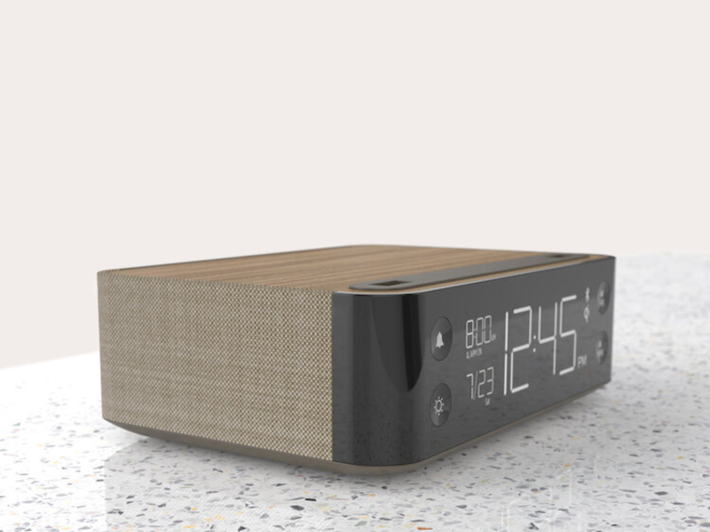 NonStop™ Station A Alarm Clock with Wireless Charging, Bluetooth