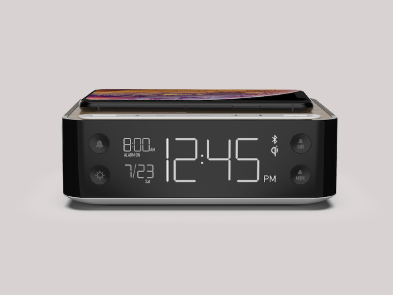 NonStop™ Station A Alarm Clock with Wireless Charging, Bluetooth