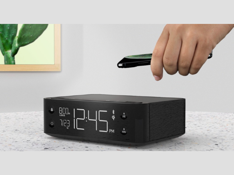 NonStop™ Station A Alarm Clock with Wireless Charging, Bluetooth