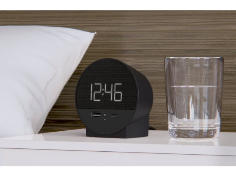 Nonstop® Station O Alarm Clock with Dual USB Outlets